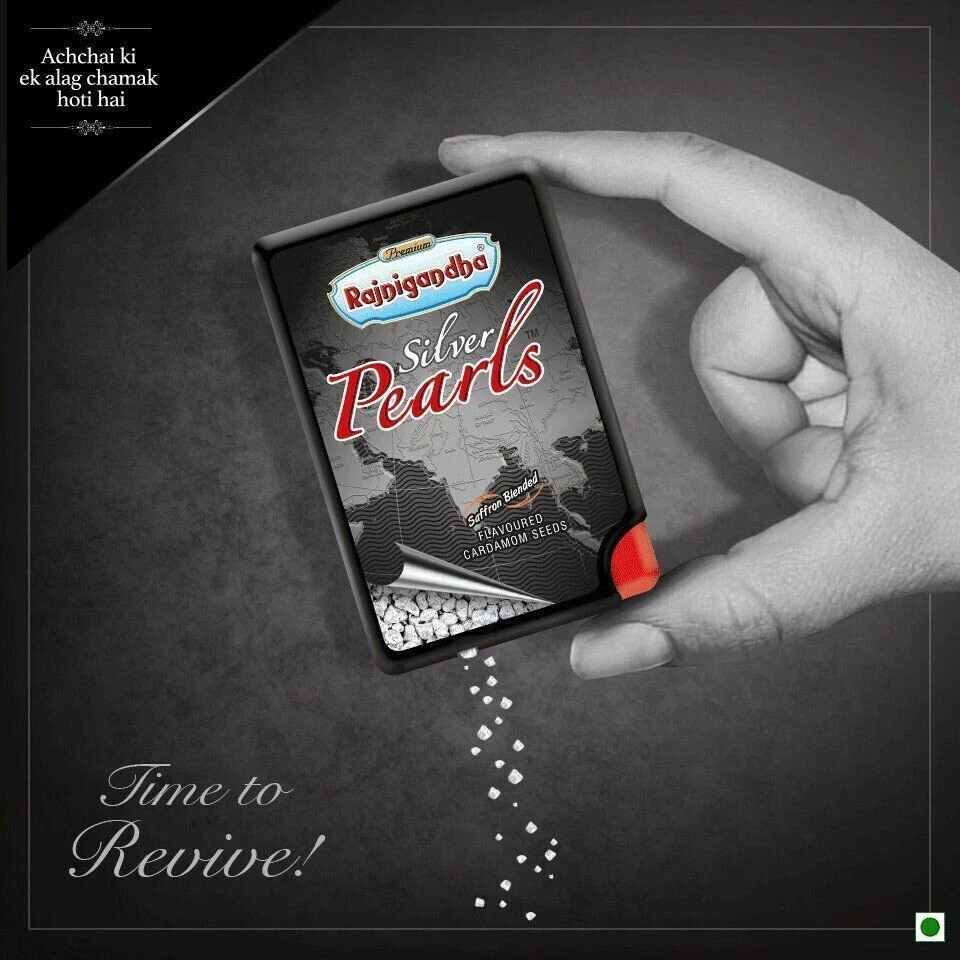 Rajnigandha Silver Pearls Elaichi Cardamom 5.75g After Meal Freshener Free-Ship