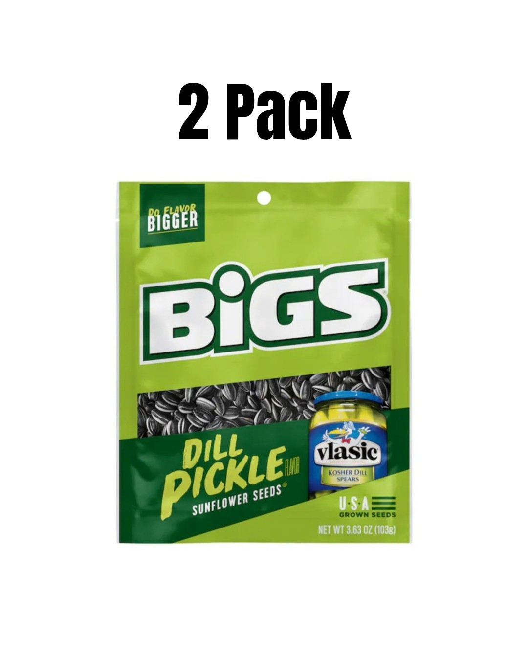 Bigs Dill Pickle Sunflower Seeds 2 Pack