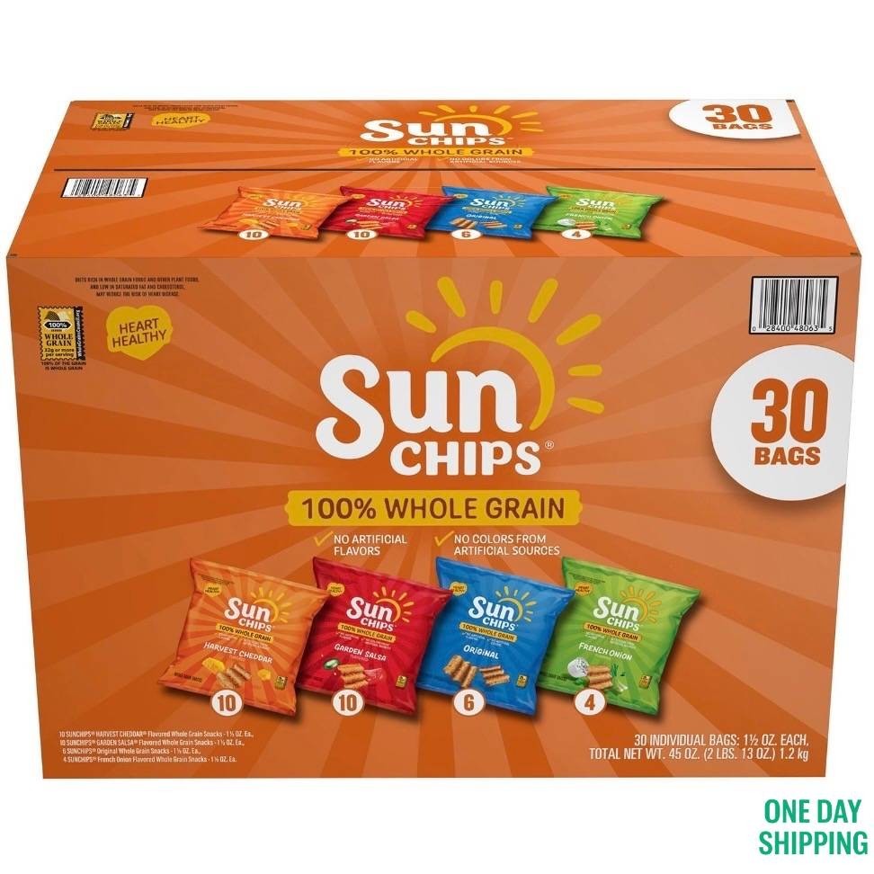 SunChips Mix Variety Pack Whole Grain Chips 30 ct
