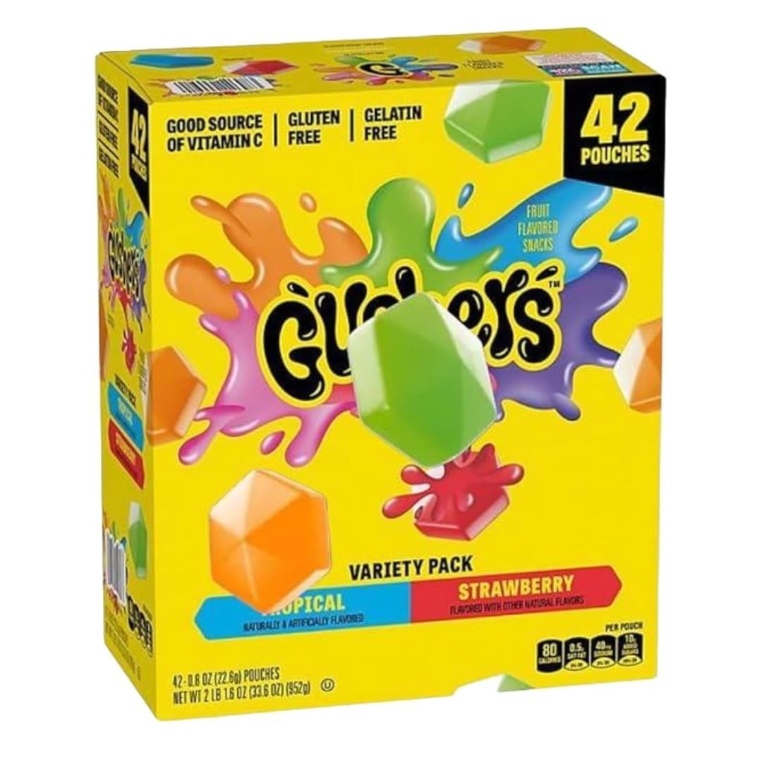 Strawberry & Tropical Fruit Snacks Variety Pack,42ct 0.8 oz.
