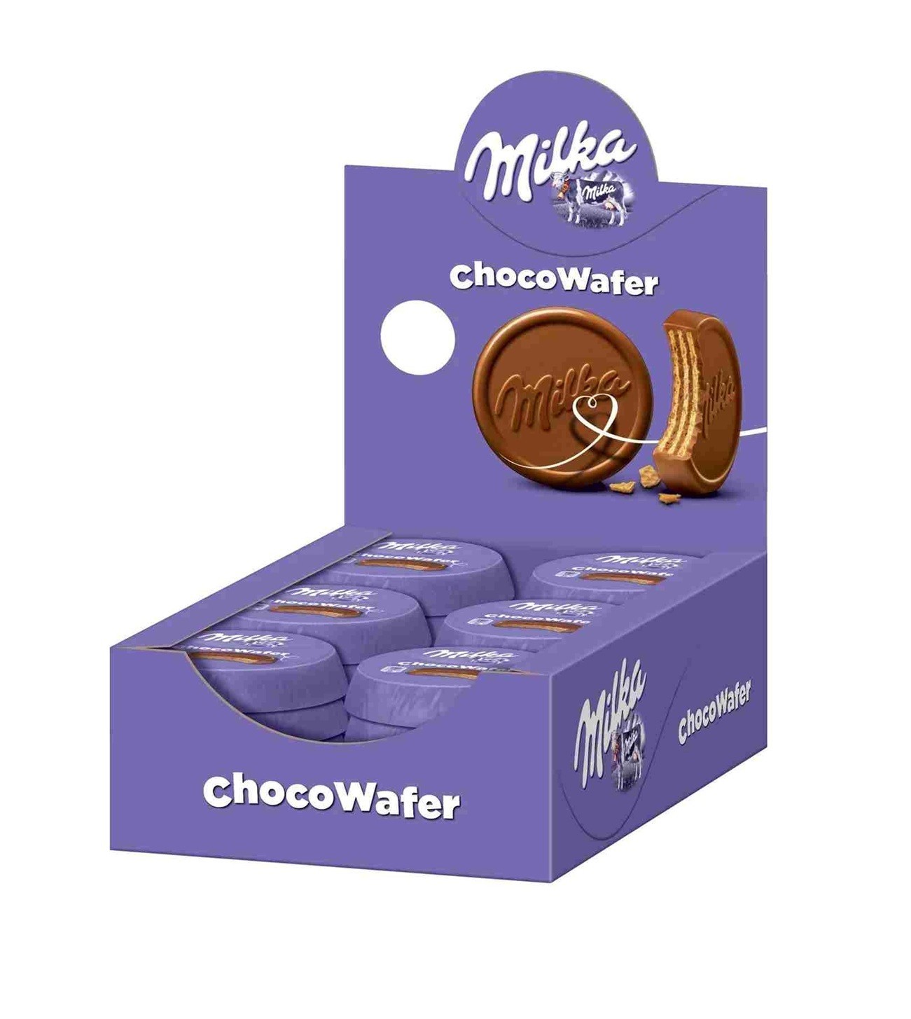 FULL BOX MILKA CHOCOWAFER CHOCOLATE COATED WAFER COCOA FILLING 30X30GR INCL.DUTY