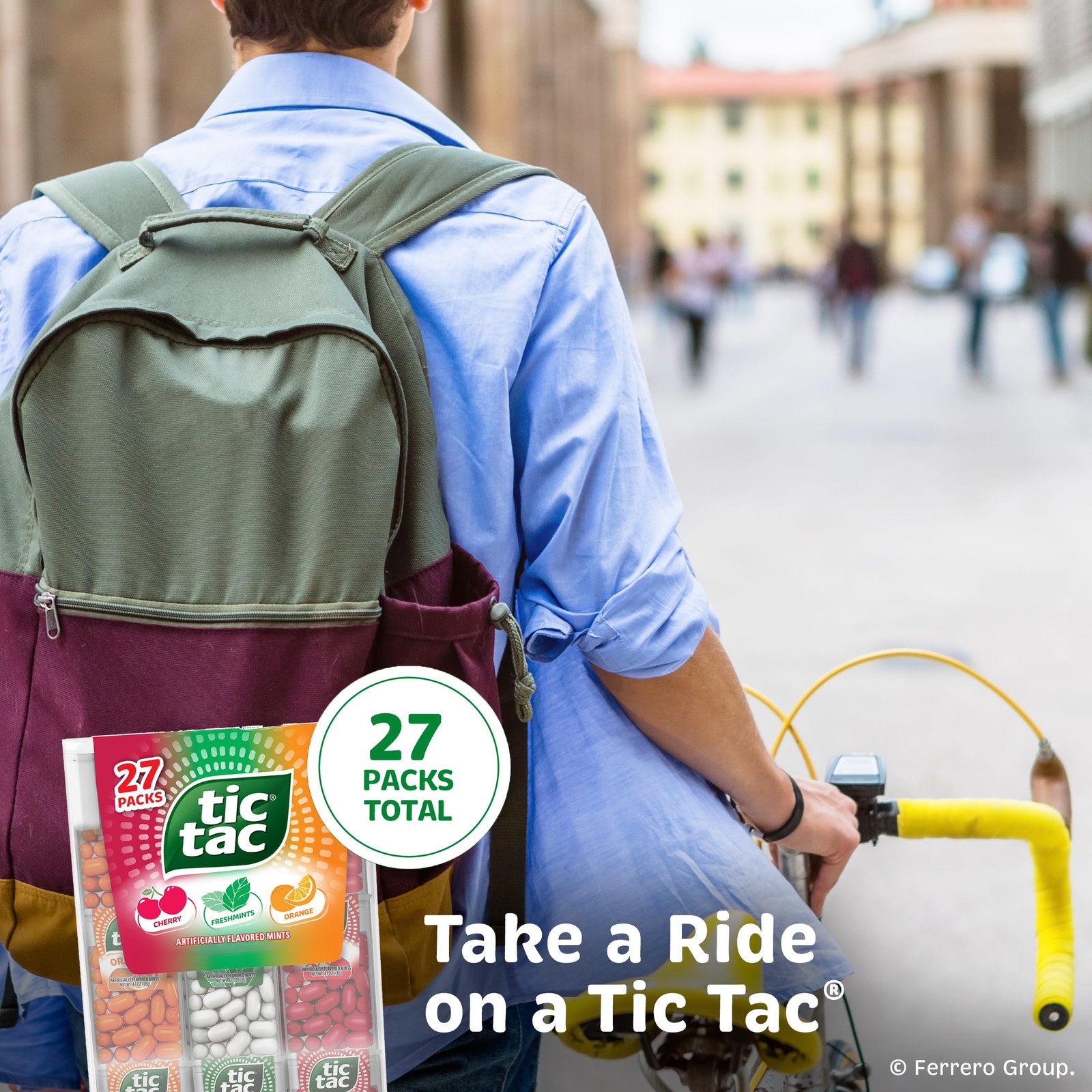 Tic Tac Variety Pack Mega Box Bulk 27 Packs Cherry Freshmints Orange