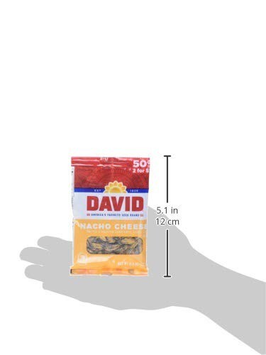 David Seed Sunflower Seeds, Nacho Cheese, 0.8 Ounce, 36 Count