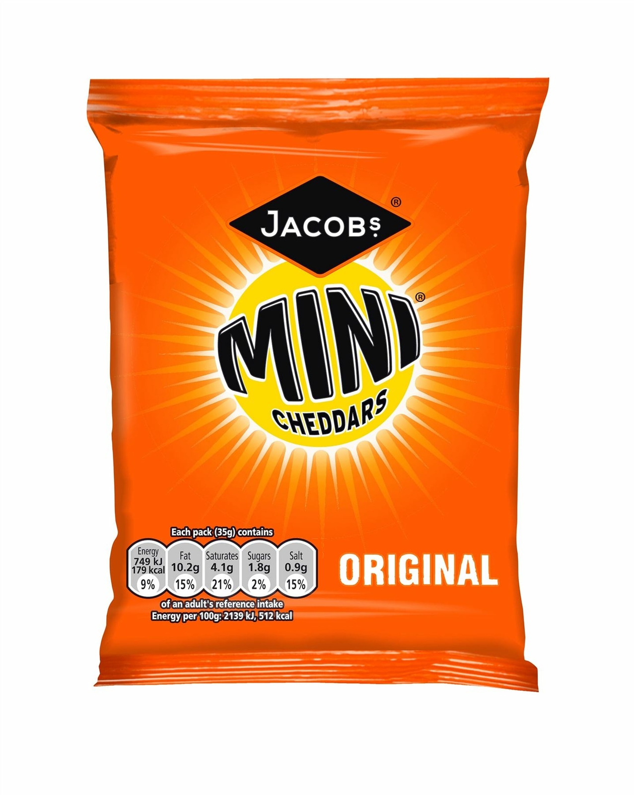 Jacob’s Original Mini Cheddars – 105g – Pack of 1