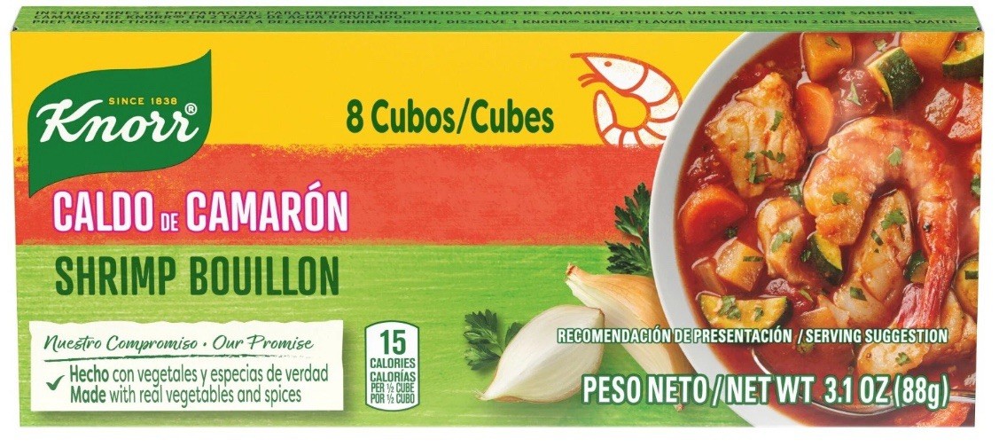 Lot of 6 Boxes Knorr Cube Bouillon Shrimp 3.1 oz, 8 ct – 48 CUBES 18.6 oz TOTAL