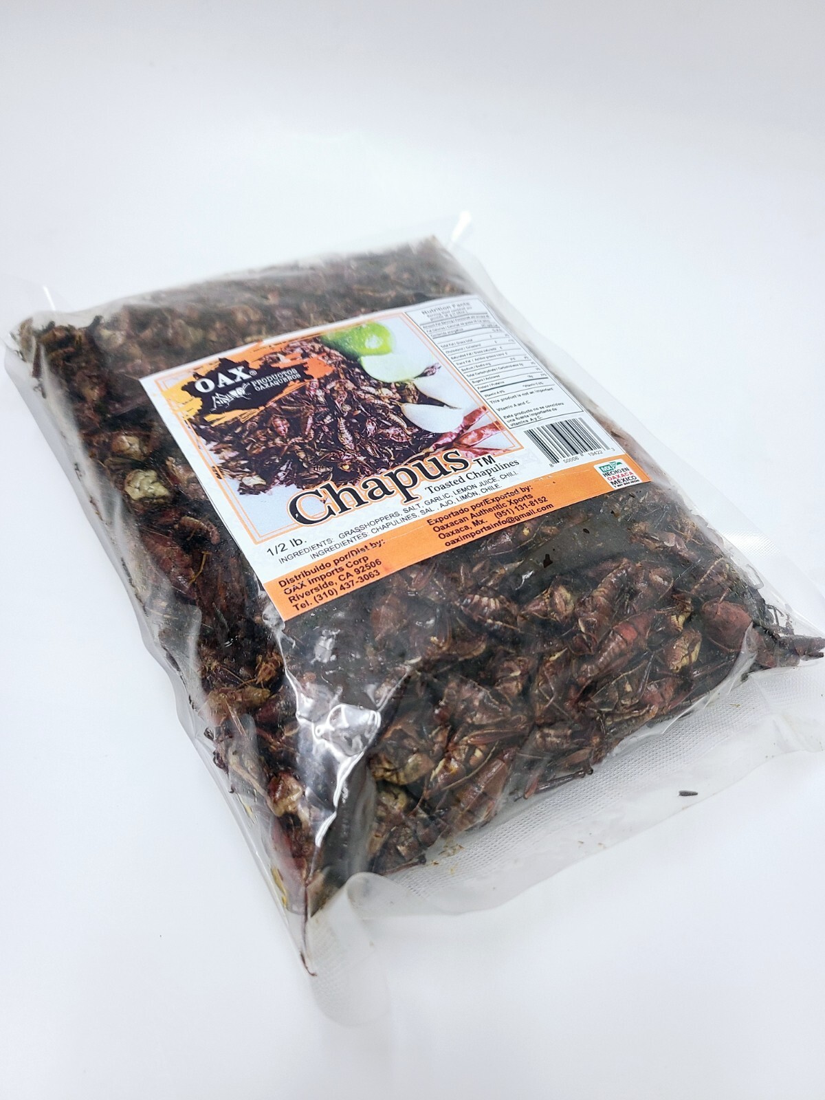 8 OZ CHAPULINES PICOSITOS (spicy grasshoppers) from OAXACA