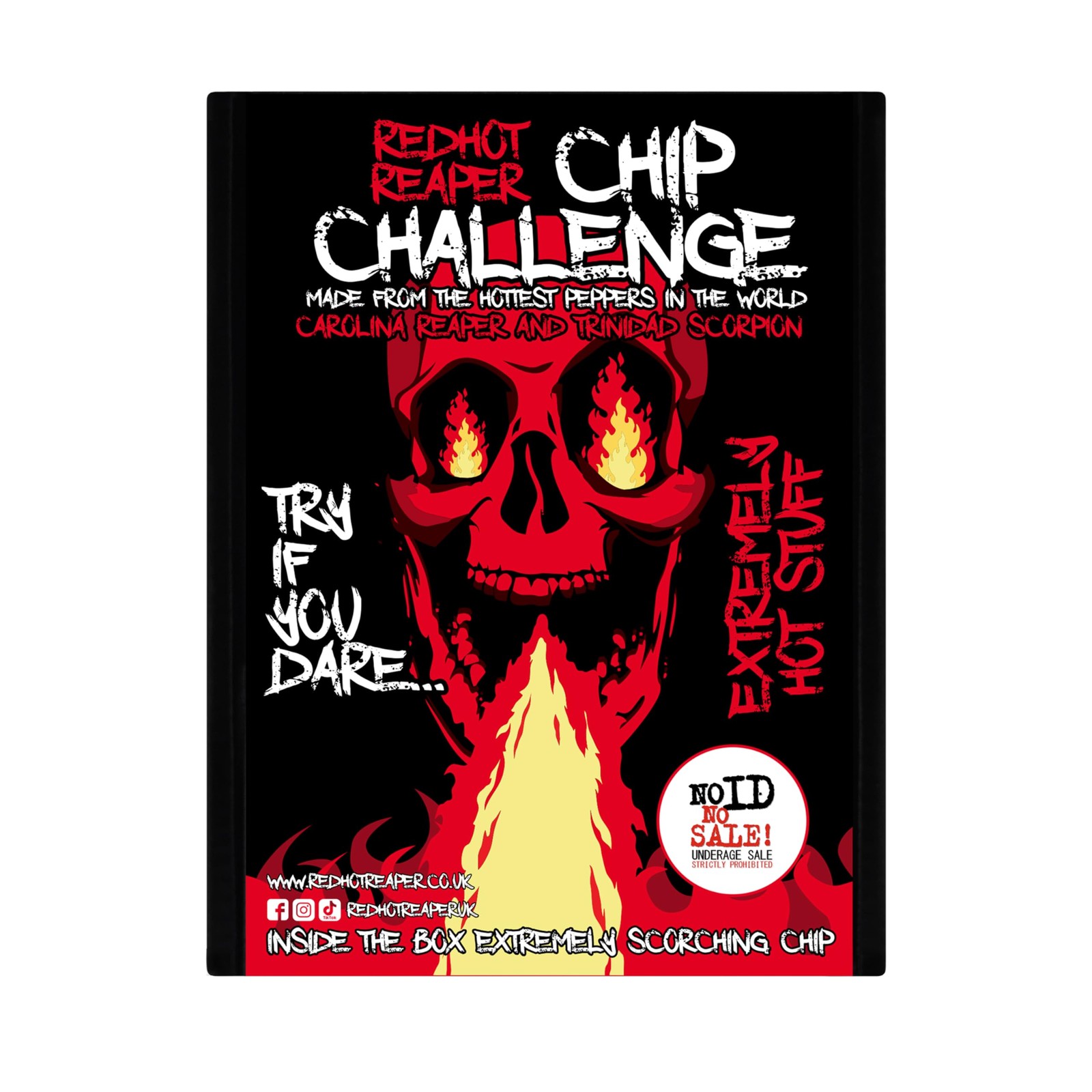 Red Hot Reaper – 1x Chip Challenge Hottest 1.41 Ounce (Pack of 1), Black
