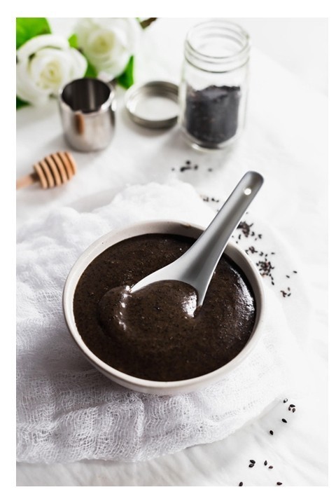 Sweet Garden Black Sesame Seeds Powder 12.36 oz Instant Cereal Snack Drink Vegan