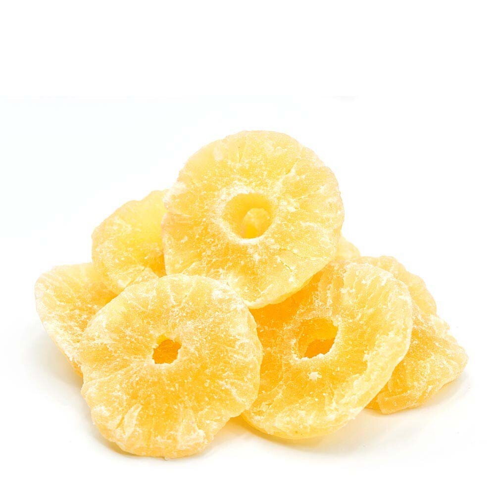 Snack Delight Dried Pineapple Rings – Sweet Candied Fruit Snack
