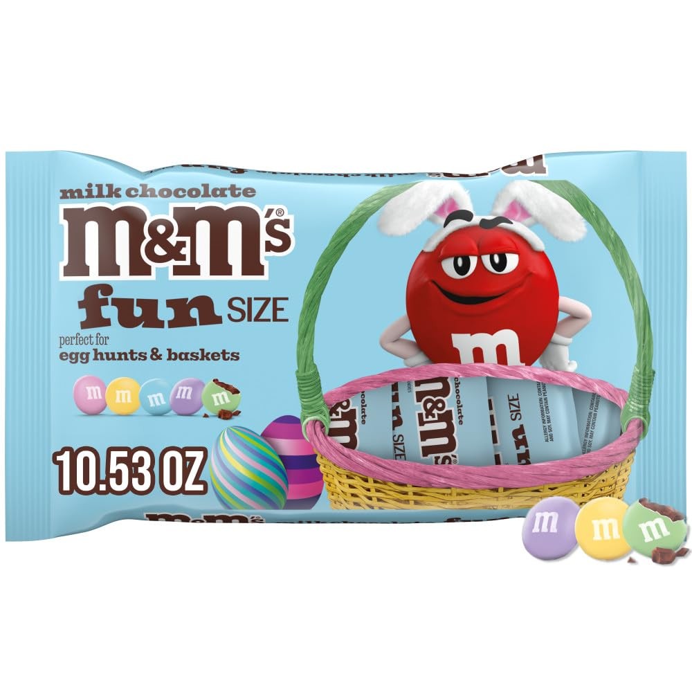 M&M’s Easter Blend Milk Chocolate Fun Size Candy, 10.53 Ounce