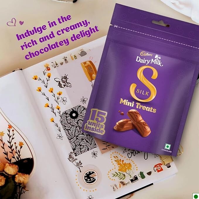 Cadbury Dairy Milk Silk Home Treats Chocolate Bar, 135 Gm