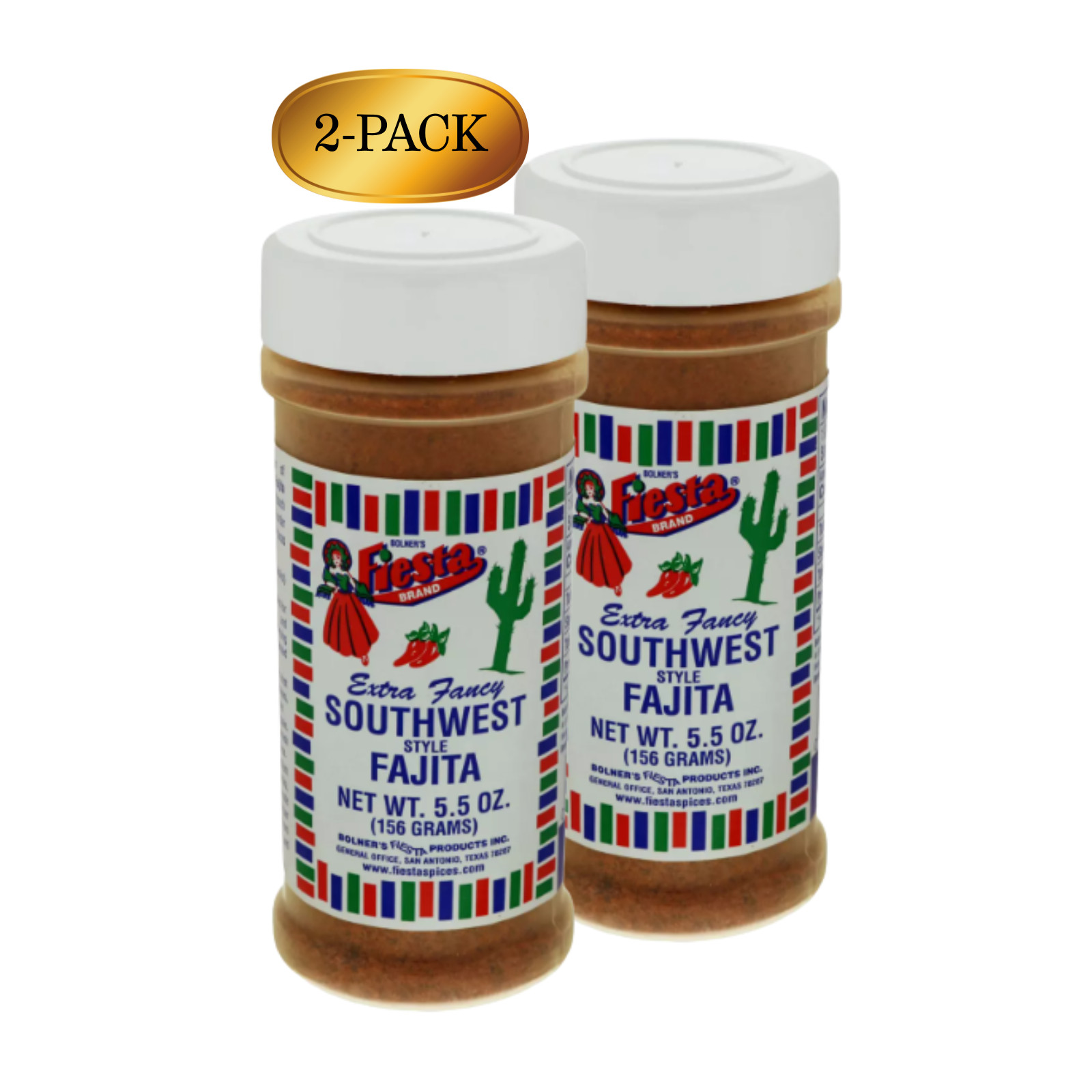 Fiesta Southwest Fajita Seasoning 5.5 oz (2-Pack) | Tex-Mex Spice Blend