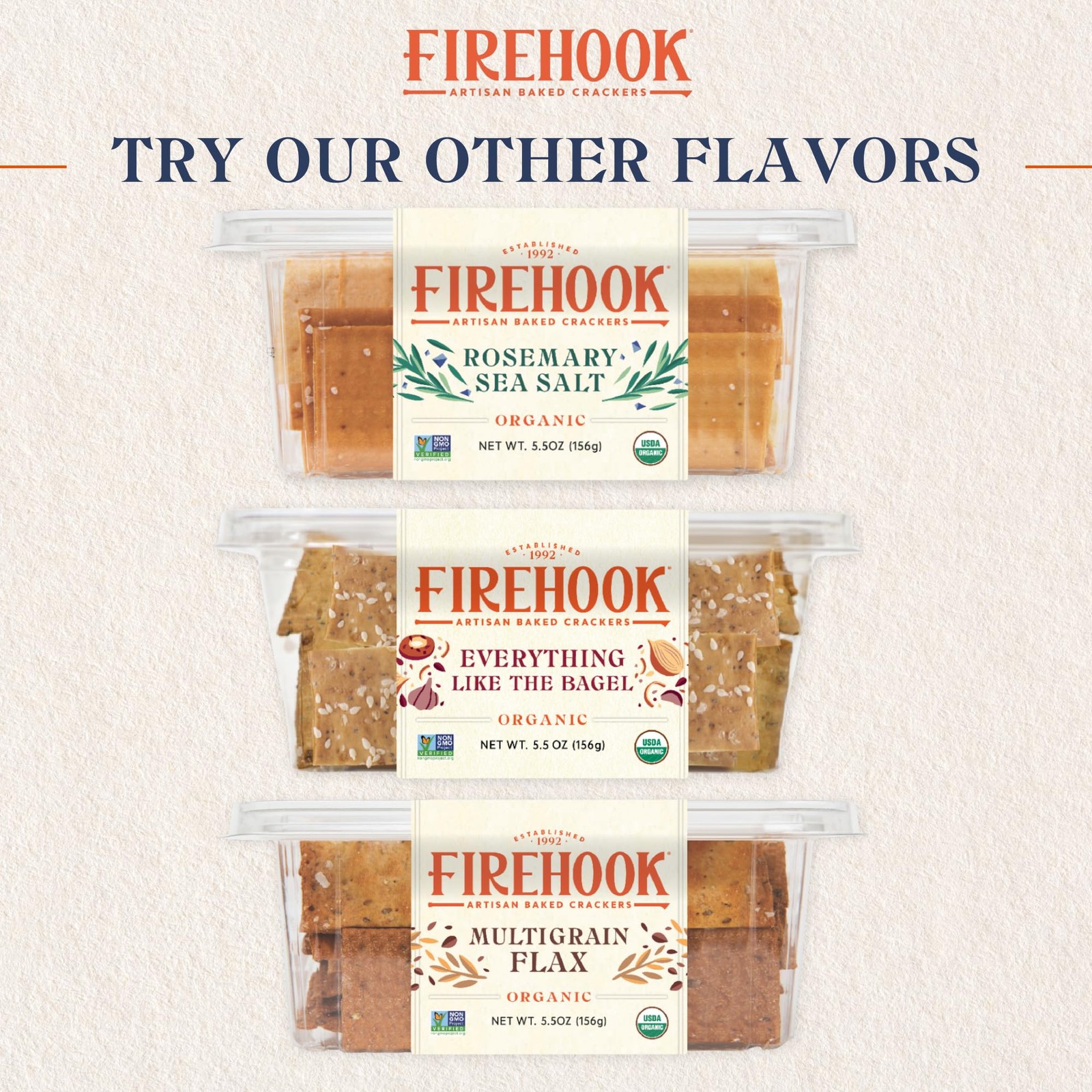 Firehook Sea Salt Crackers – Artisan Baked, Uniquely 8 Ounce (Pack of 1)