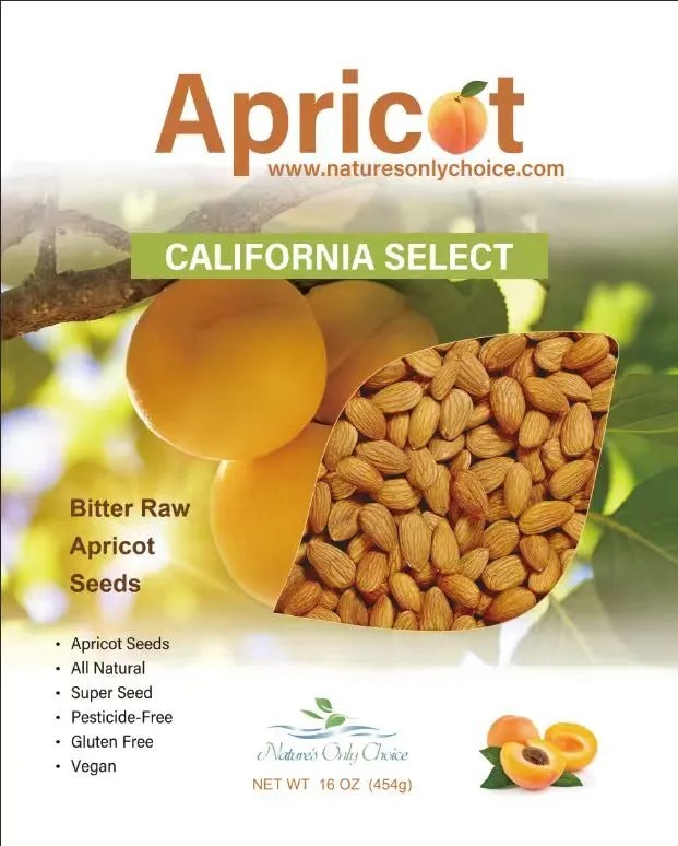 Apricot USDA Organic Bitter Apricot Kernels (1LB) 16 USA