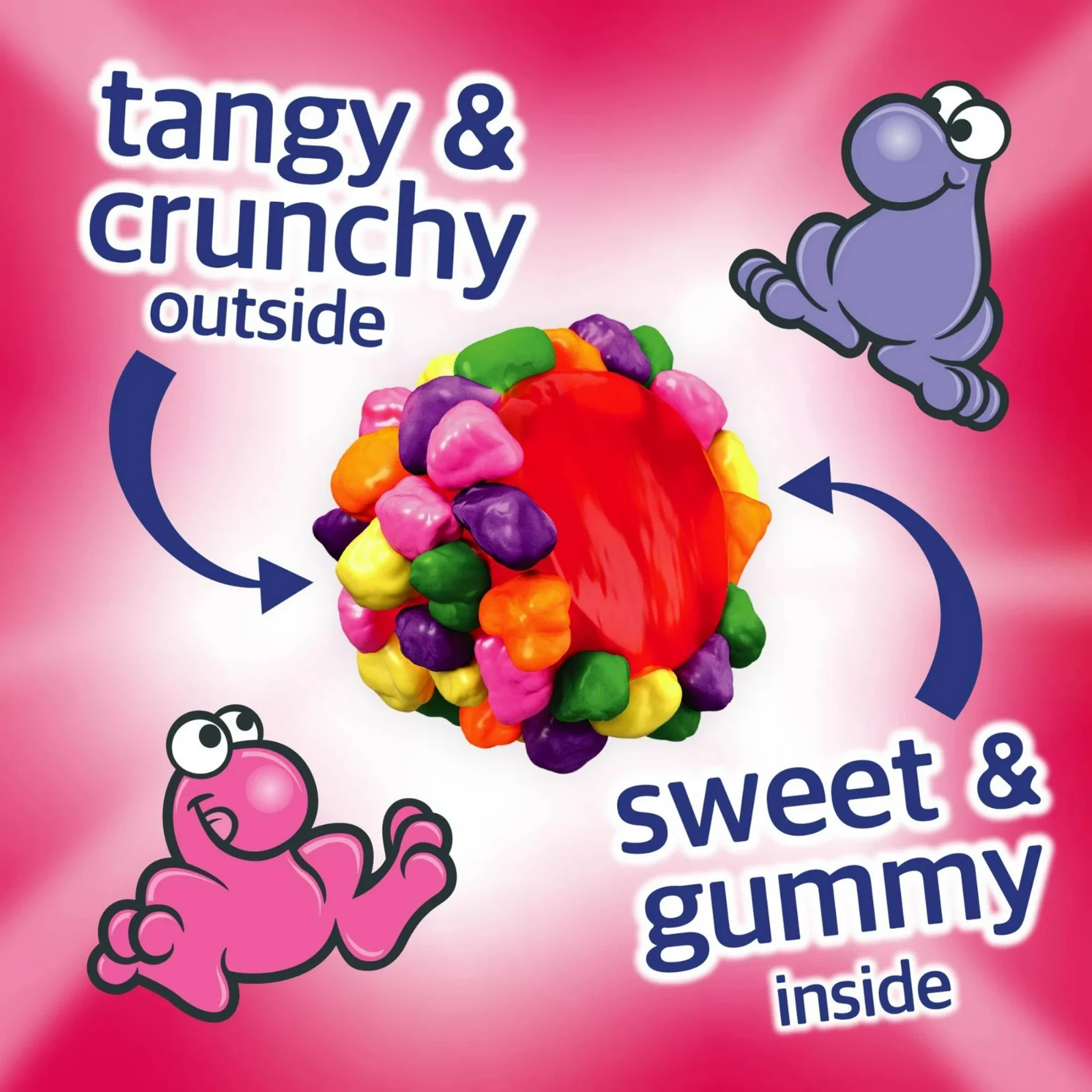 NERDS gummy clusters,candy, rainbow,crunchy and gummy, 18.5 oz bag…