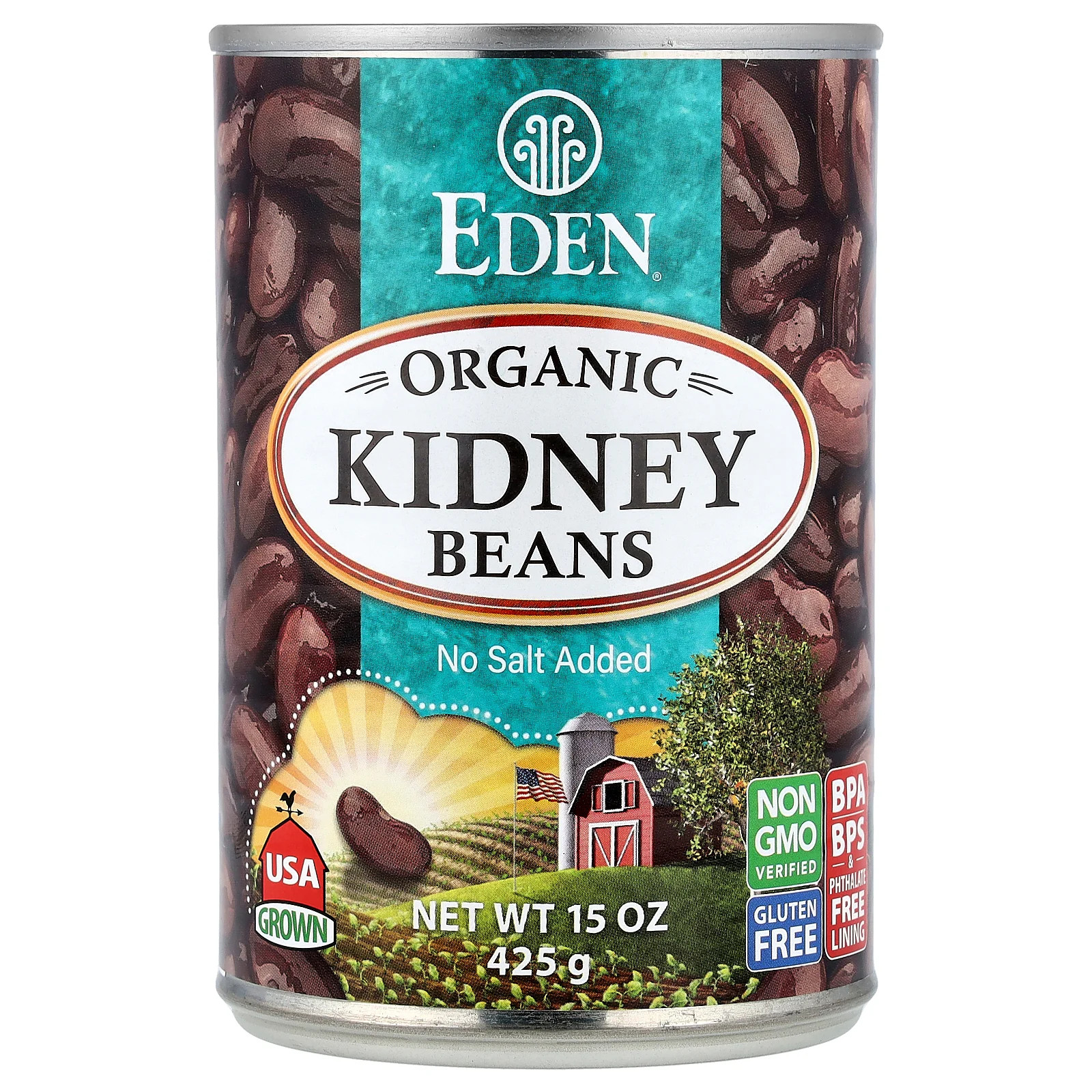 Organic Kidney Beans, 15 oz (425 g)