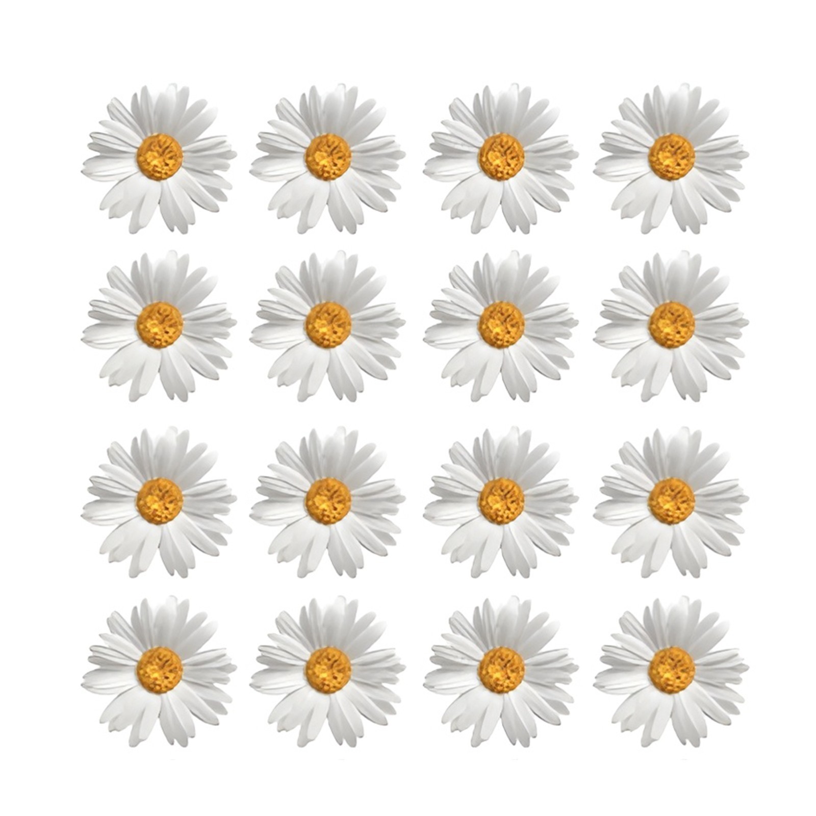 precut edible white daisy Daisies Flower cupcake Toppers Birthday Wedding decor