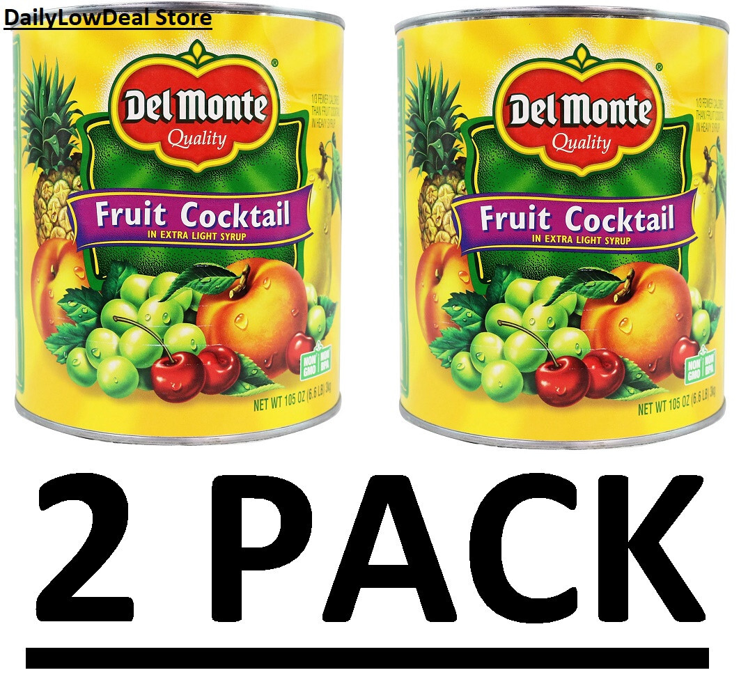 2 PACK – Del Monte Fruit Cocktail in Light Syrup 106 Oz. (Total 212 Oz.)