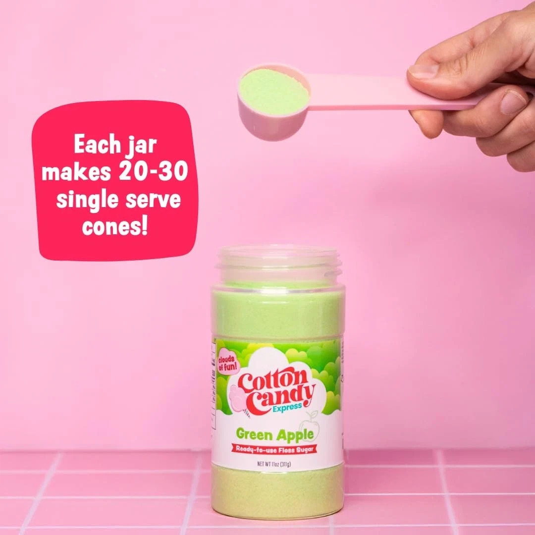 Cotton Candy Floss 50-Cones Flossine Sugar Flavoring Machine Maker Supplies Kit