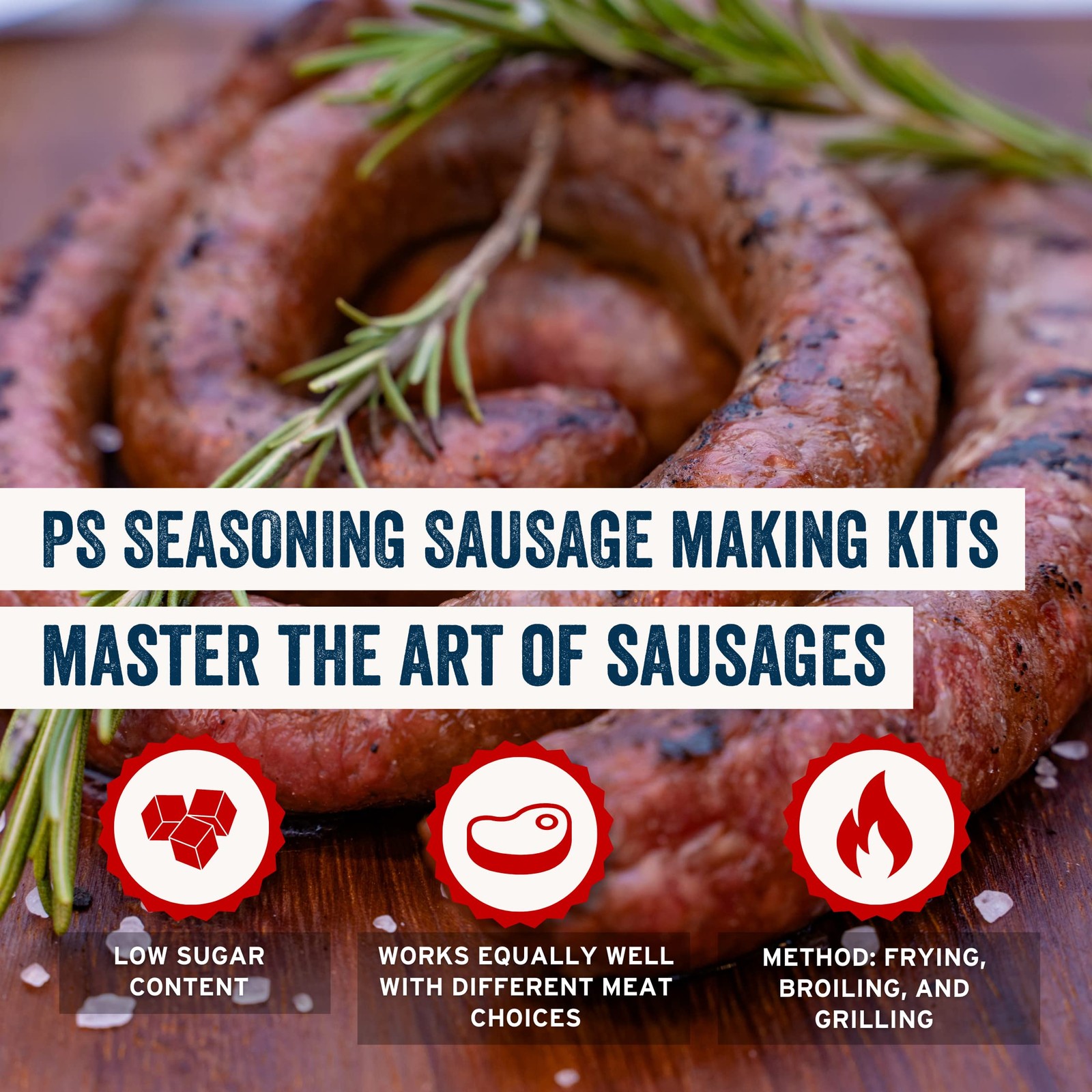 PS Seasoning German Style Sausage Kit – Includes Seasoning and Casings for up to