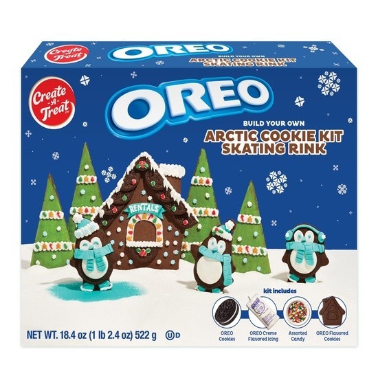 OREO Build Your Own Cookie Kit Arctic Rink 18.4oz Holiday Decorating
