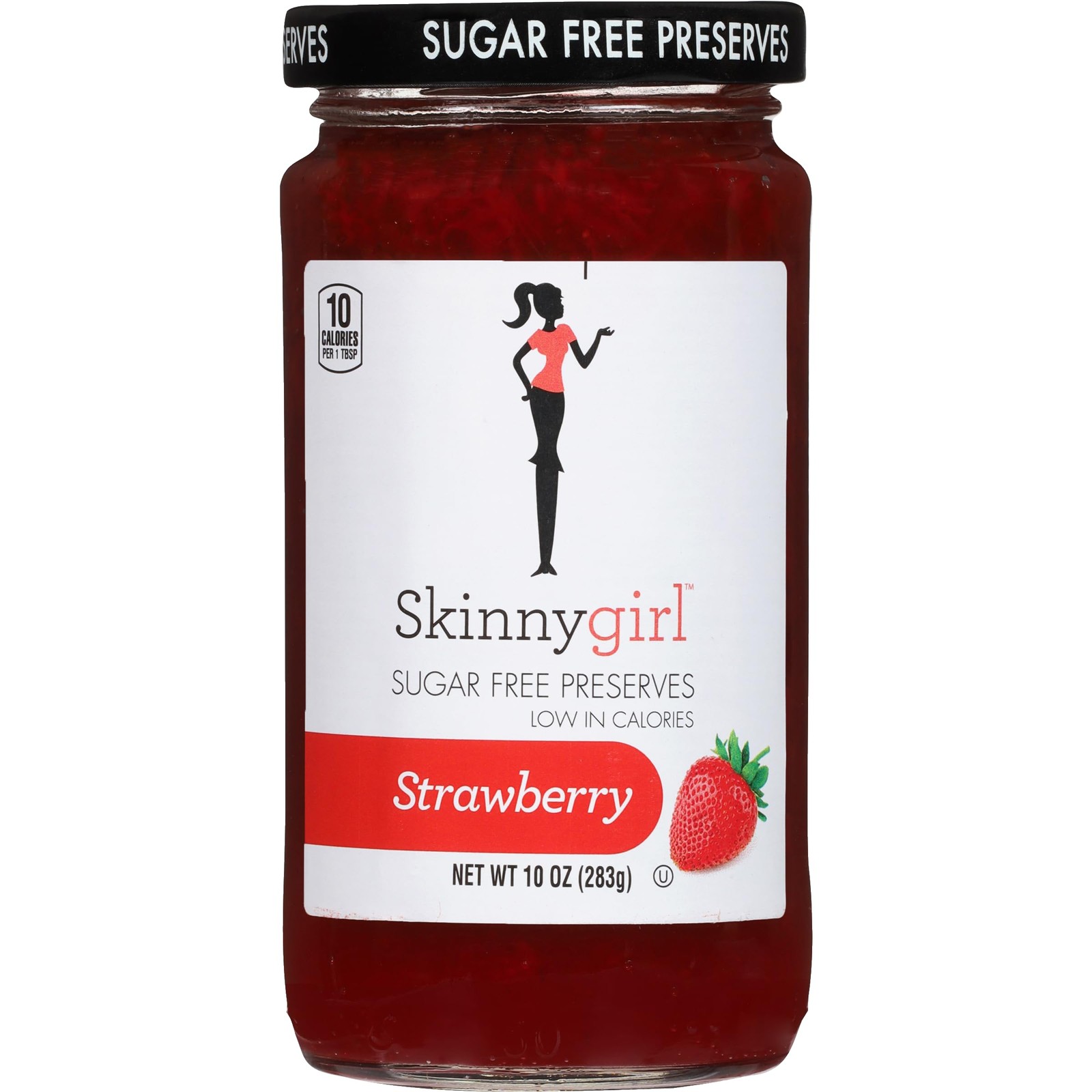 10 Ounce (Pack of 1), Skinnygirl Sugar Free Preserves, Strawberry Rose, 10 Oz