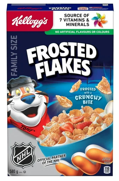 Kellogg’s Canadian Frosted Flakes Cereal, Family Size, 580g