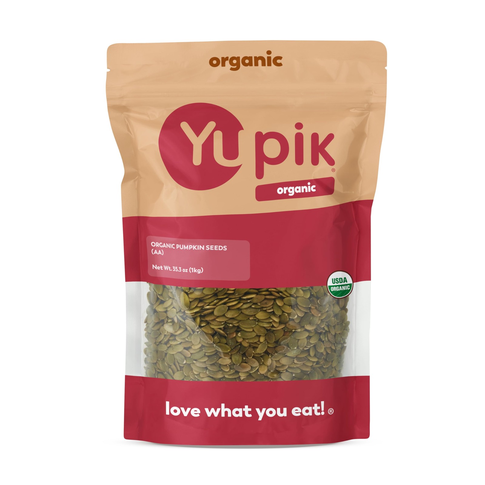 Organic Raw Pumpkin Seeds, No Shell, 2.2 lb (35.2 oz), Gluten-Free, Non-GMO, …
