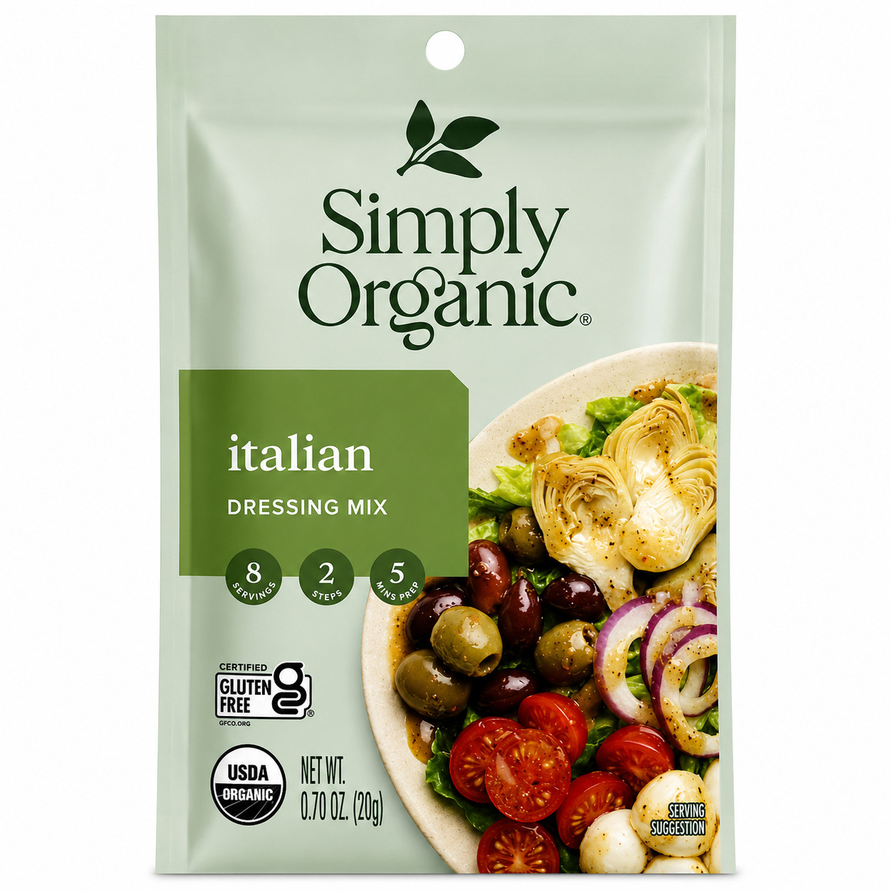 Italian Dressing Mix, 0.7 oz. 1-Pack, Basil, Thyme & Oregano Italian Salad D…