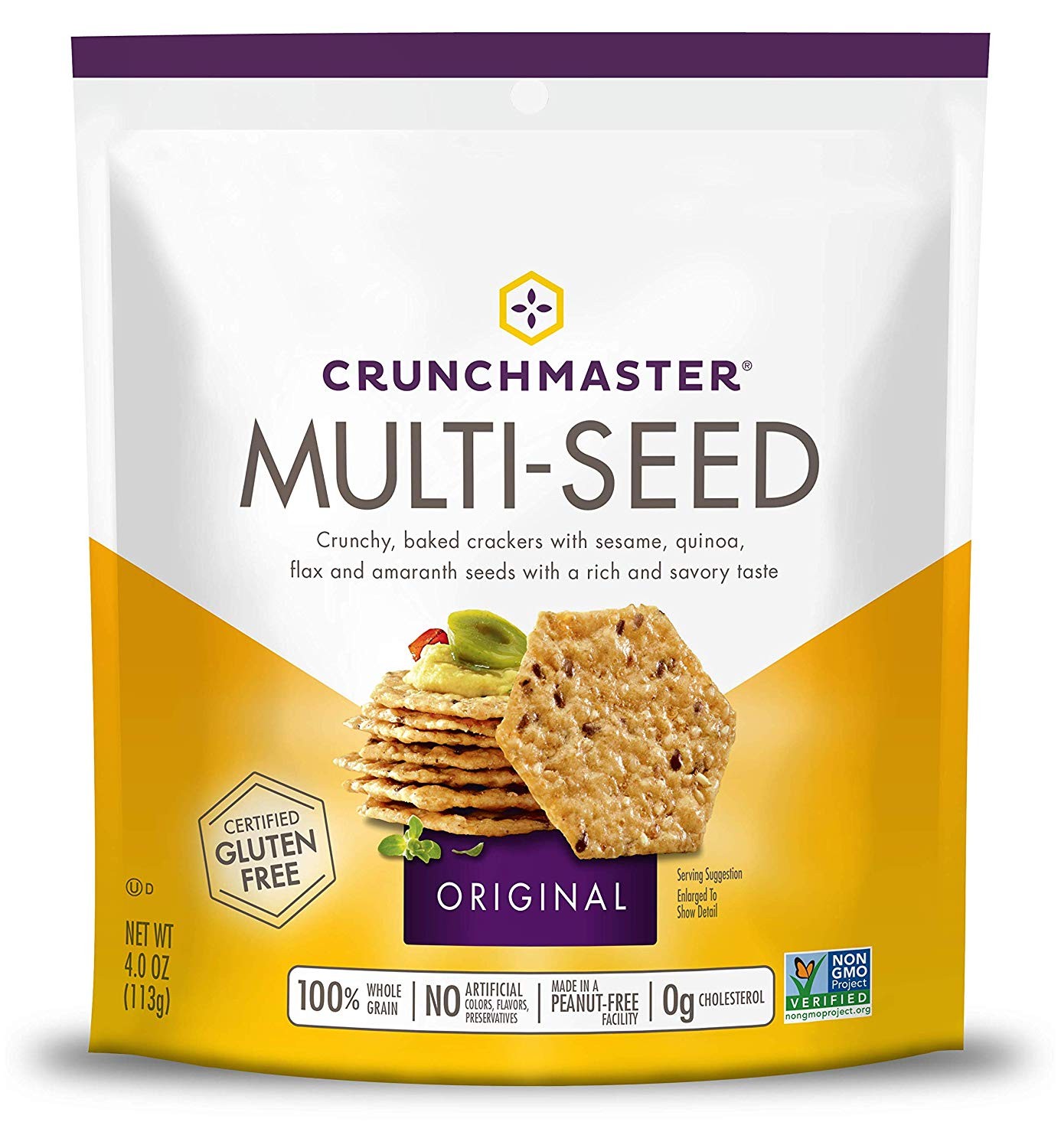 Crunchmaster Multi-Seed Crackers, Original, 4 Ounce
