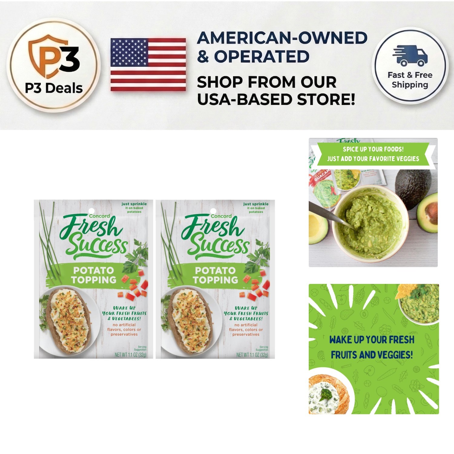 Compact 1.1oz American Potato Topping – Ideal for Quick Culinary Creations