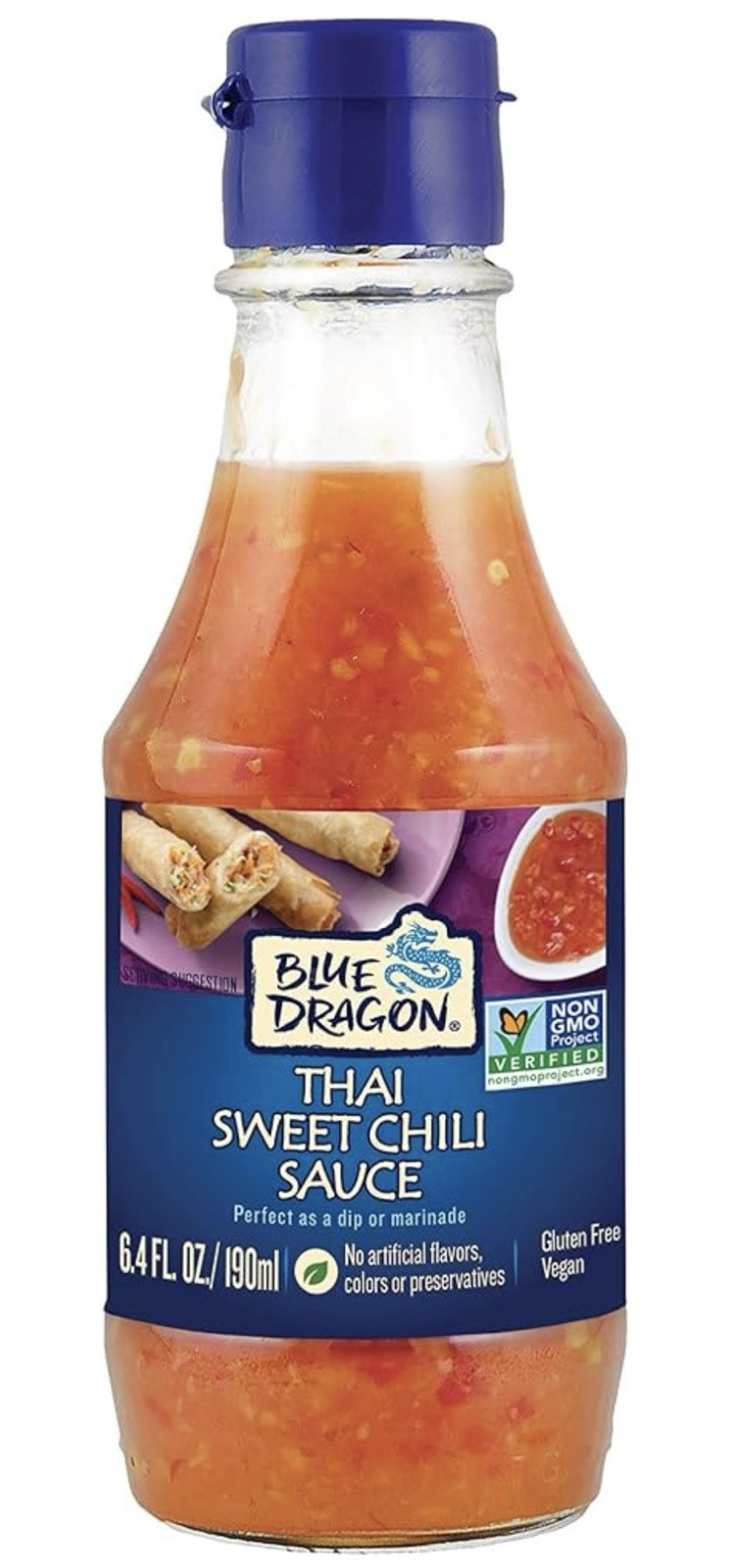 Blue Dragon Thai Sweet Chili Sauce (Vegan / Gluten Free / 3 Jars of 190 mL Each)