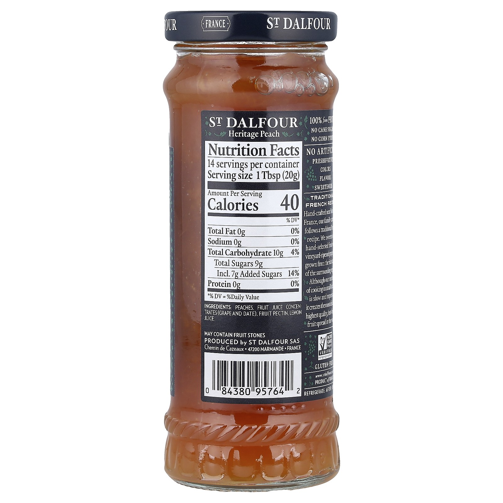 Heritage Peach Fruit Spread, 10 oz (284 g)