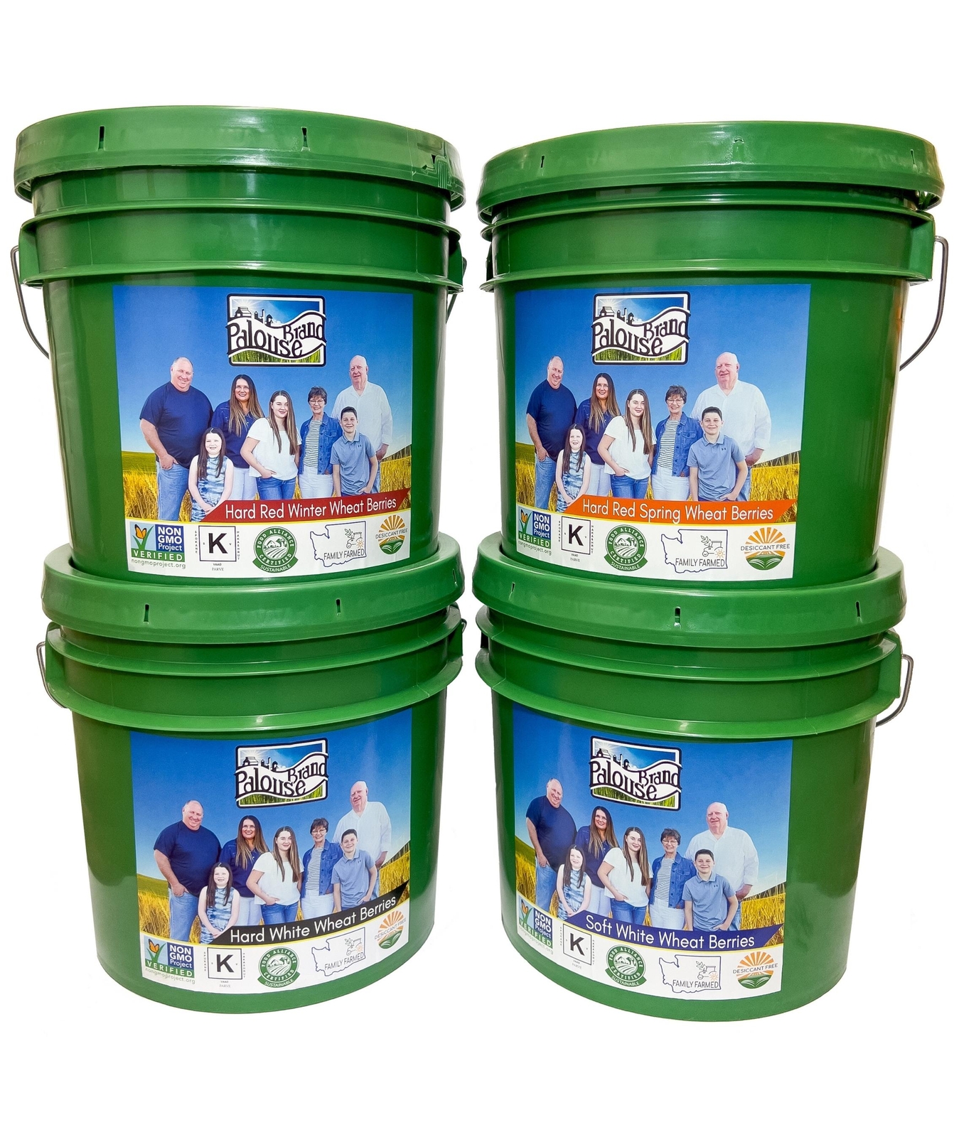 Palouse Brand 100 lb Bucket Pack: Hard & Soft White Hard Red Spring & Winter 4