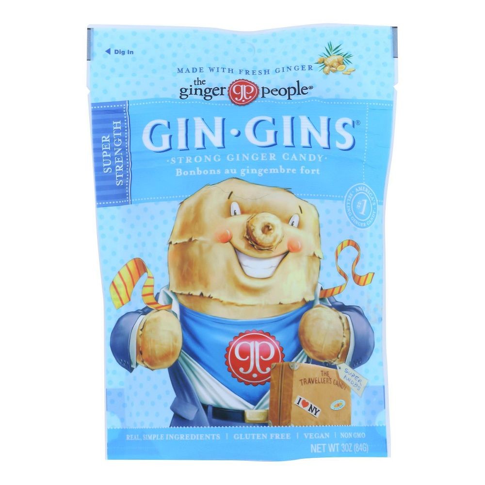 Ginger People Gin Gin Candy Strength 3.0 oz (Pack of 12)
