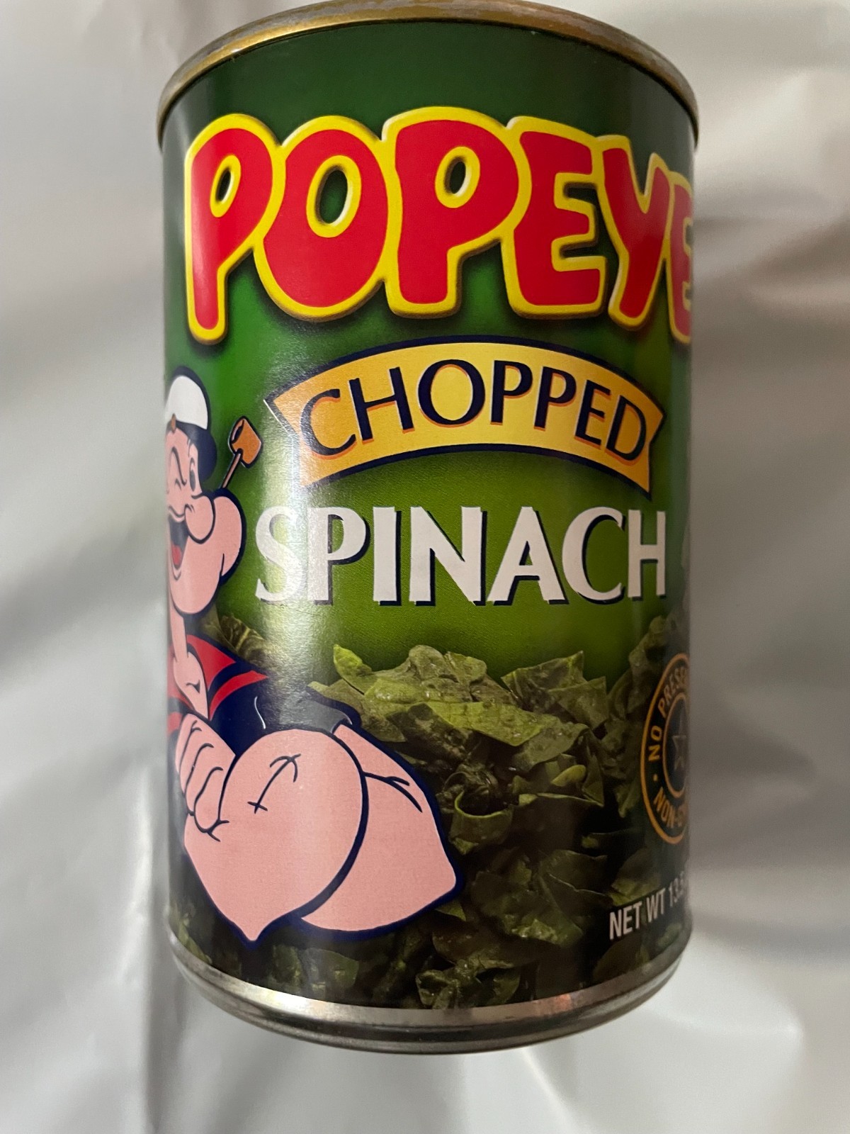 Premium Popeye’s Farm Fresh Chopped Spinach – 12 Pack, Size 13.5 oz Cans