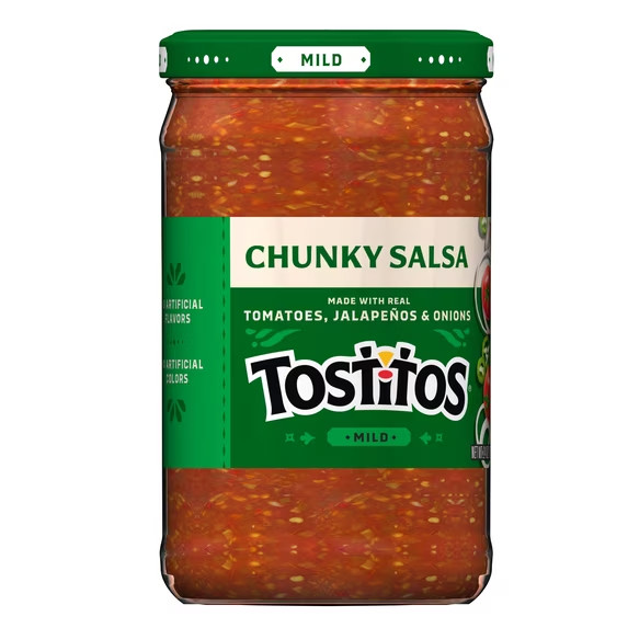 Tostitos Chunky Mild Salsa Dip Thick Texture Tomato Based Sauce 24 oz