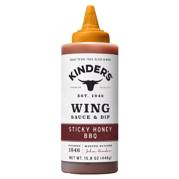 Kinder’s Sticky Honey BBQ Wing Sauce and Dip, 15.8 oz