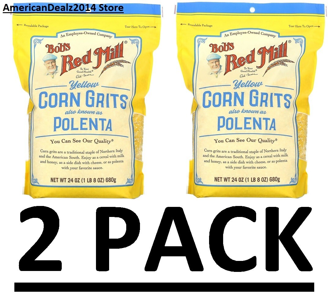 2 PACK – Bob’s Red Mill Yellow Corn Polenta 24 oz Pkg Kosher EXP: 05/2025