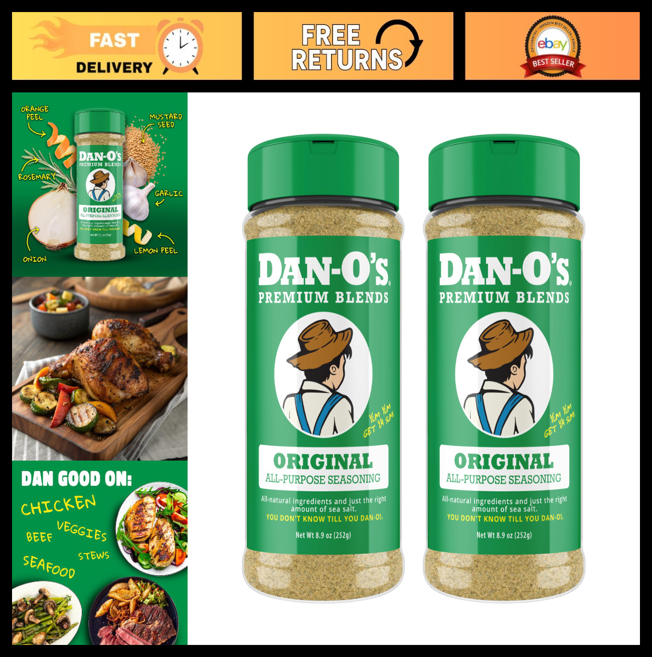 All-Purpose Seasoning Blend – Medium Bottle 2 Pack, Flavor Enhancer for Cooking