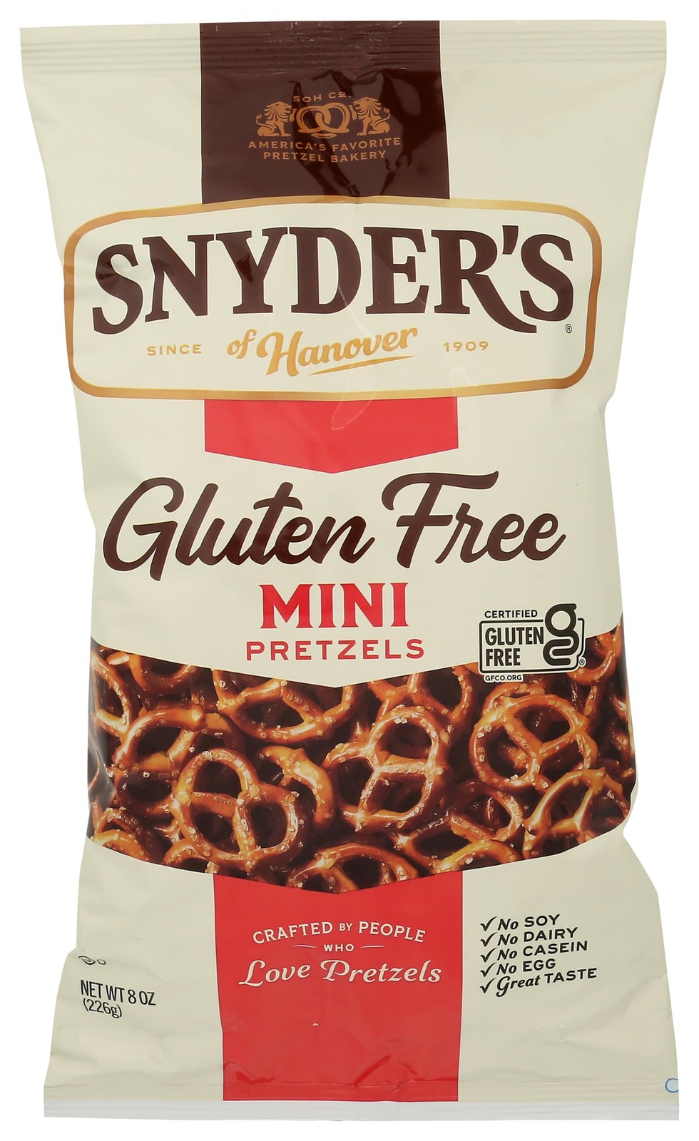 , Gluten Free Mini Pretzels, 8 Oz Bag