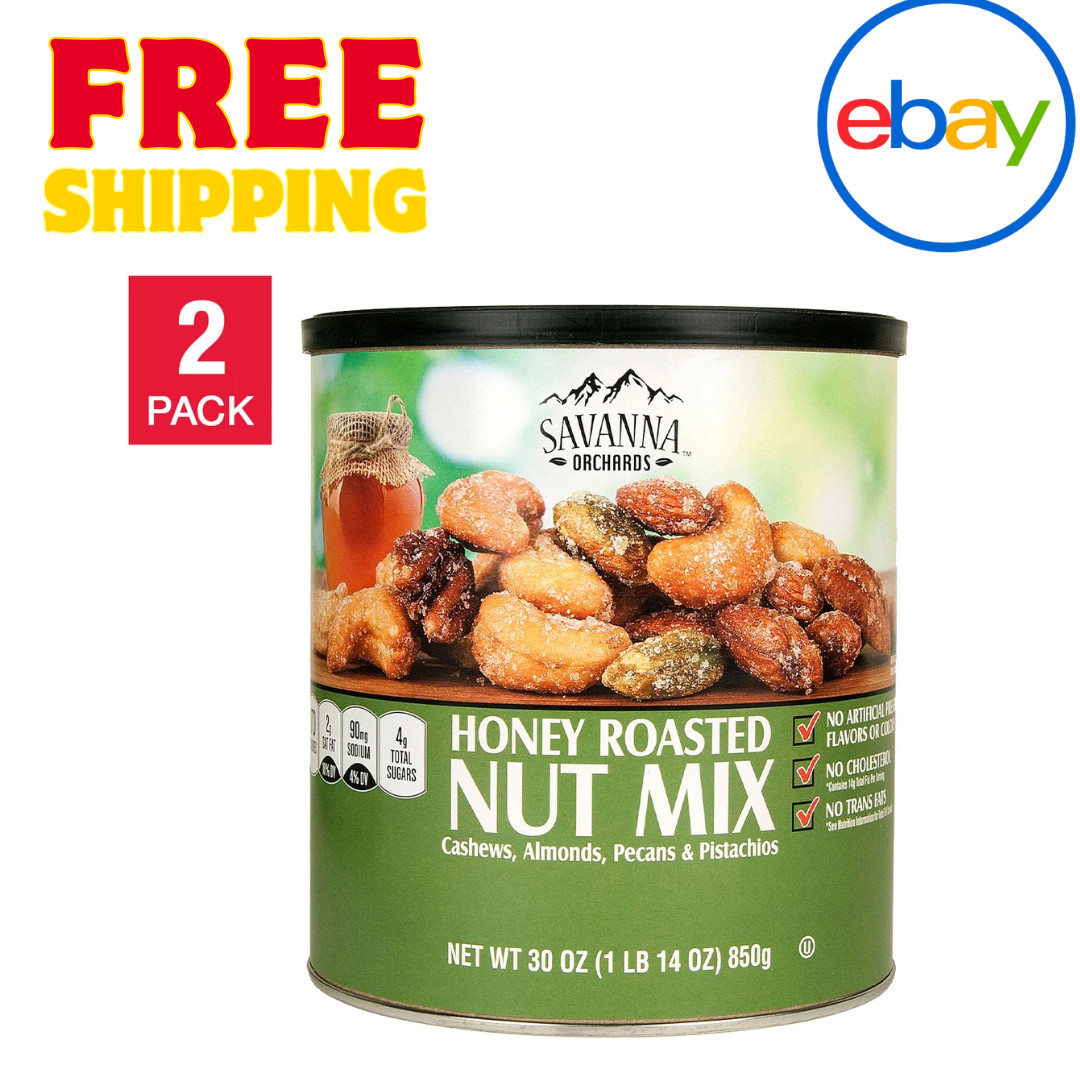 Savanna Orchards Honey Roasted Nuts & Pistachios 30 oz 2-Pack Snack Mix