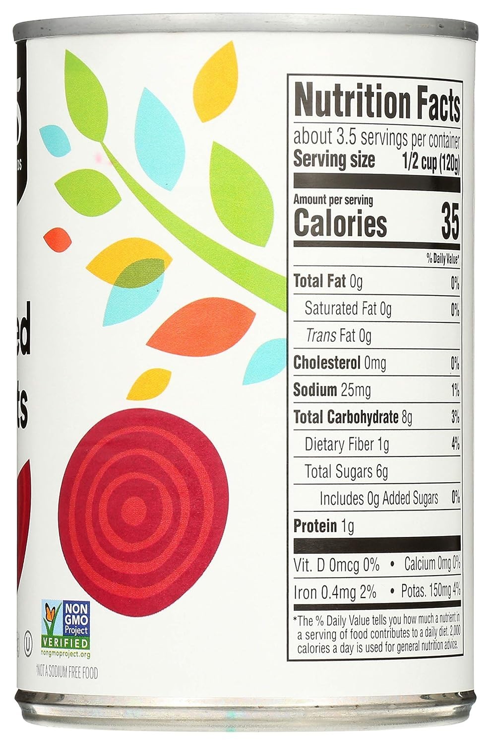 Low Sodium No Salt Added Sliced Beets – 15 Oz (Pack of 6) – Guilt-Free Eating