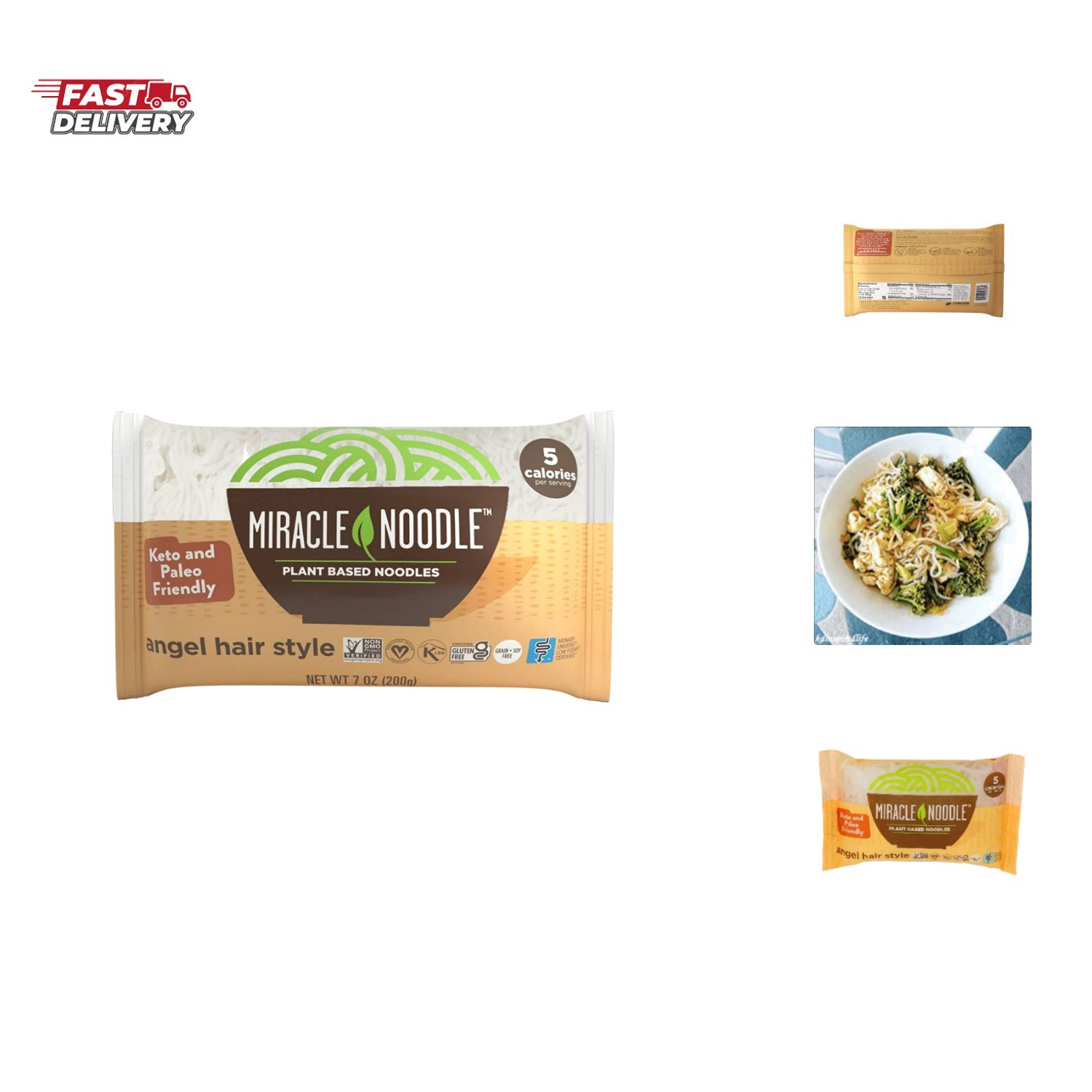 Pasta, Angel Hair, 7 Ounce Pack of 1