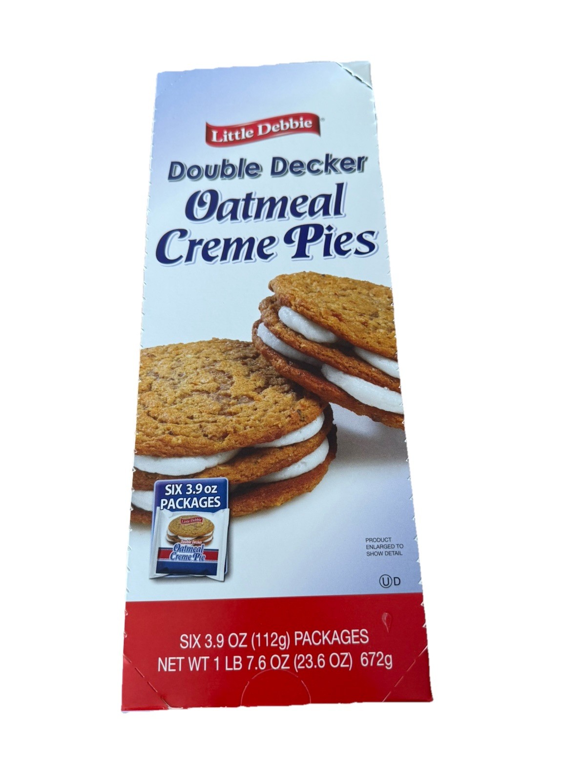 Little Debbie Double Decker Oatmeal Creme Pies Case Of 54 Individual Pies
