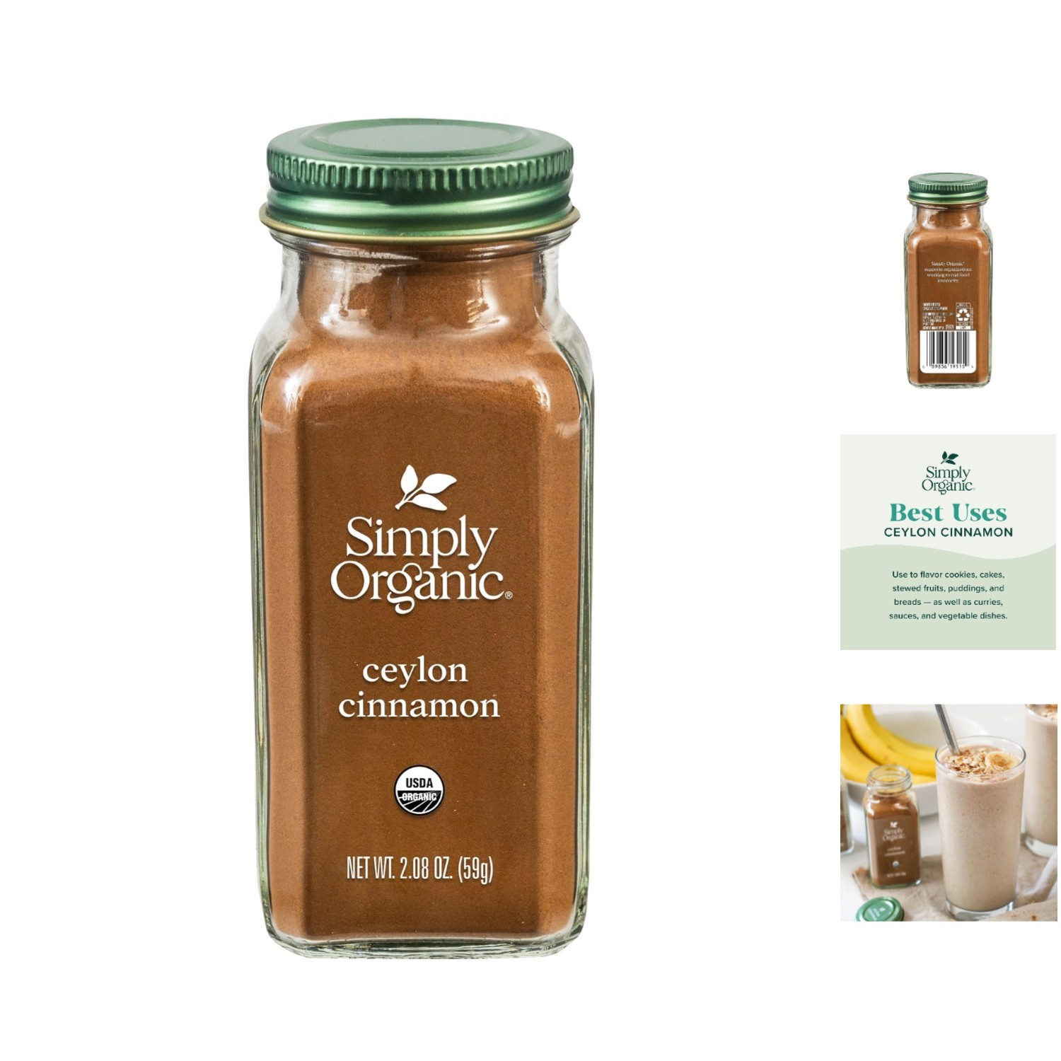 2.08 Oz Organic Ground Ceylon Cinnamon – The Ideal Spice for Gourmet Cooking