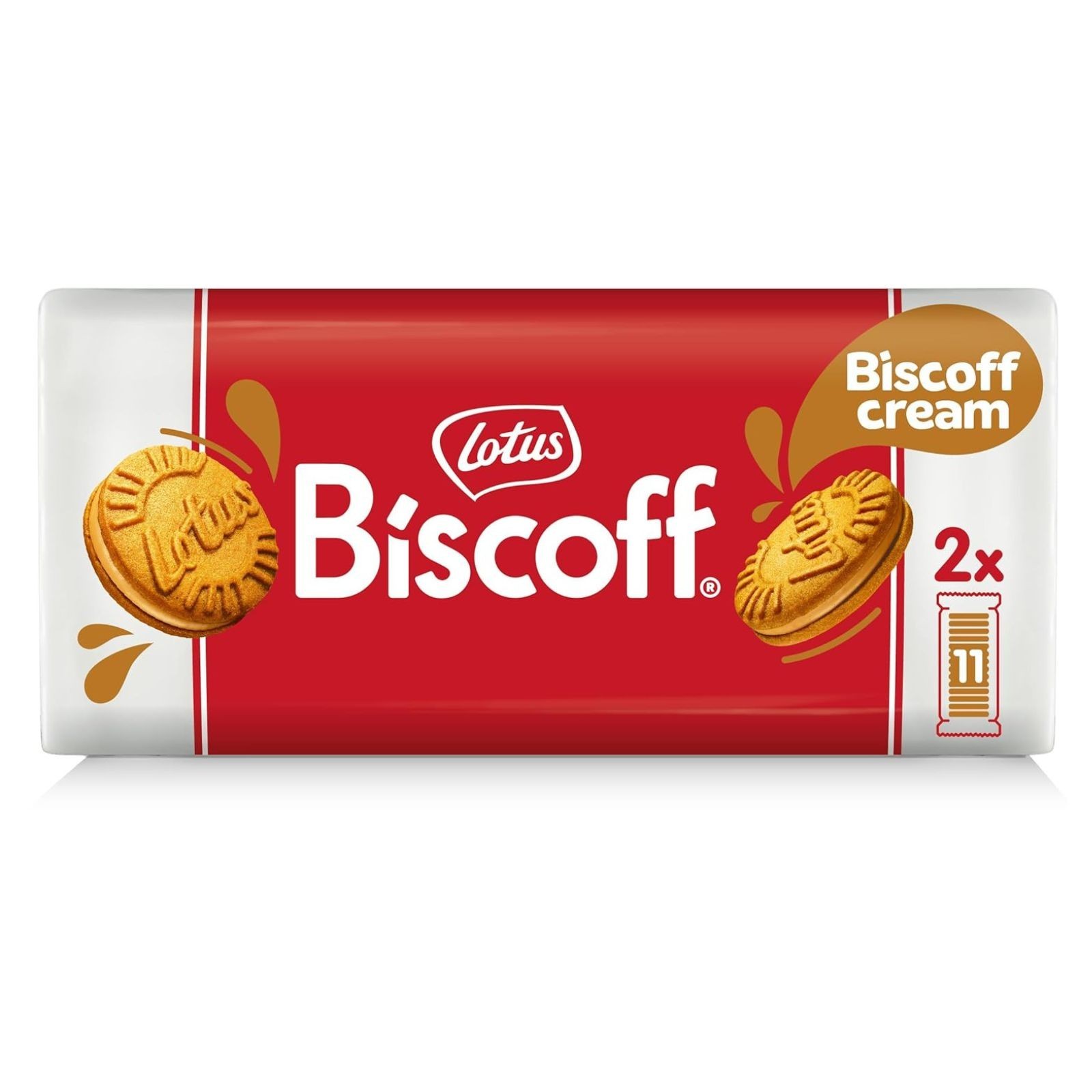 Lotus Biscoff Sandwich Cookies, Biscoff Cream, 22 Cookies per pack, 7.76 Ounce
