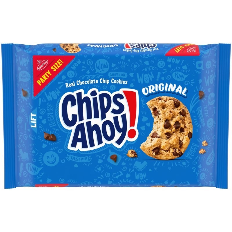 CHIPS AHOY! Original Chocolate Chip Cookies, Party Size, 25.3 oz Free Shipping