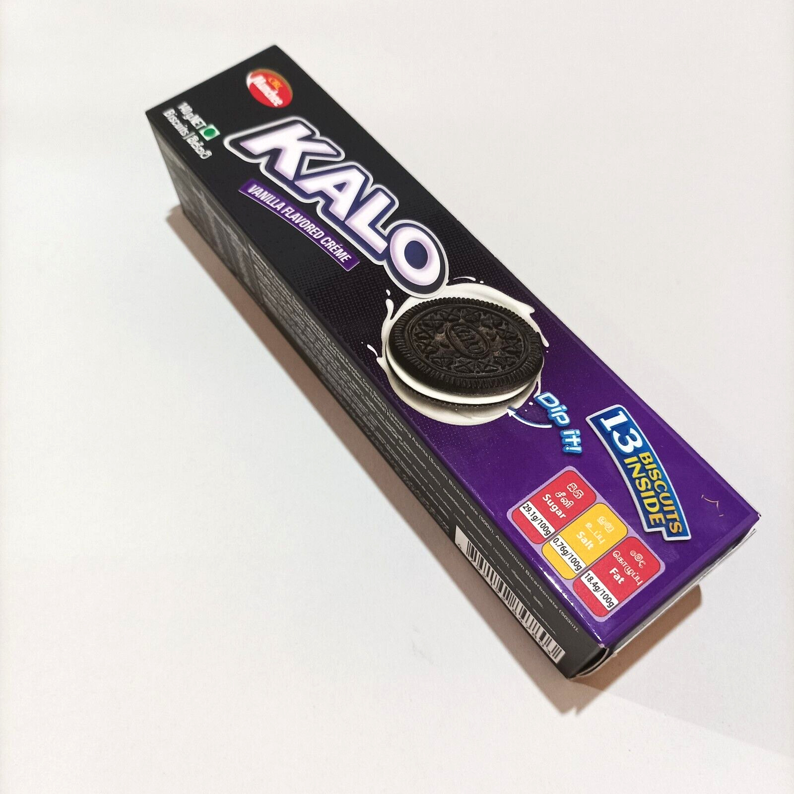 CHOCOLATE Biscuit With Ceylon Munchee KALO Vanilla Flavored Creamy CENTER New