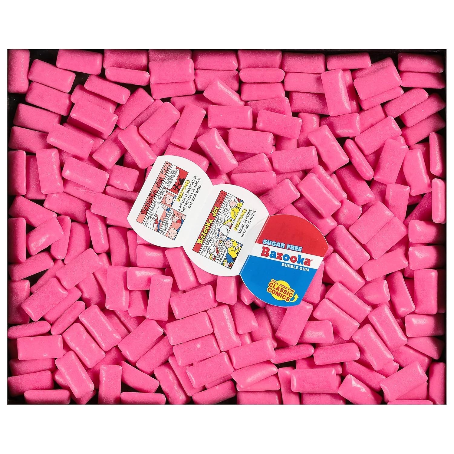 Bazooka Sugar-Free Bubble Gum Pellets Bag – 120 Count Bulk Gum, Original Flavor